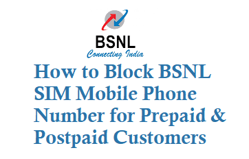 How To Block Bsnl Sim Mobile Phone Number For Prepaid And Postpaid Customers Techaccent