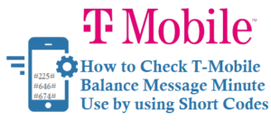 short code to check t mobile balance