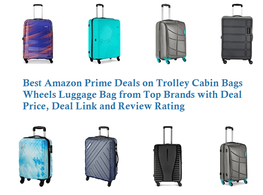 Best Amazon Prime Deals On Trolley Cabin Bags Wheels Luggage Bag From ...